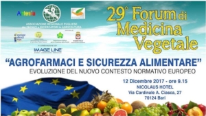 29° Forum di medicina vegetale - Agrofarmaci e sicurezza alimentare